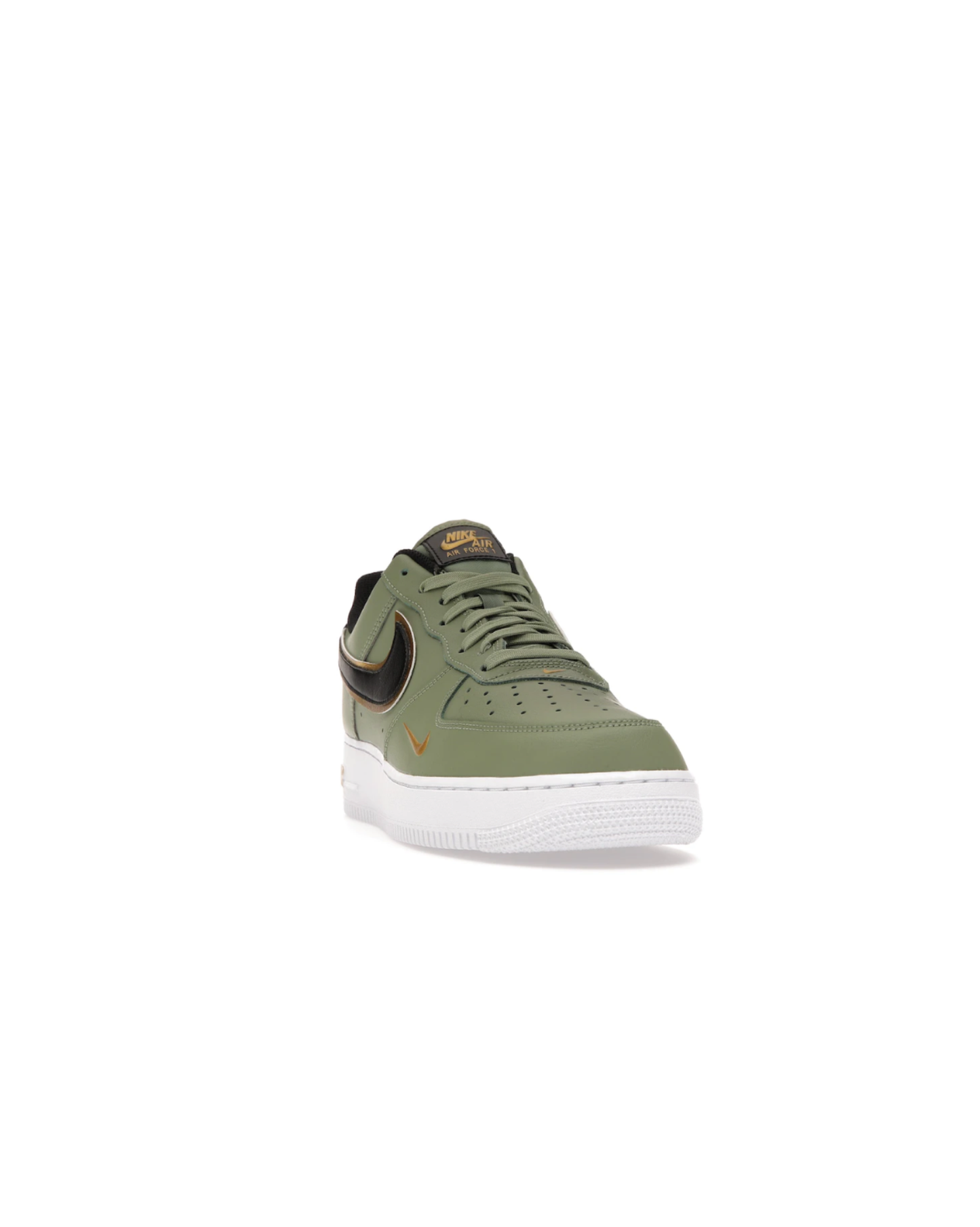 Air Force 1 “Double Swoosh Olive Gold Black”