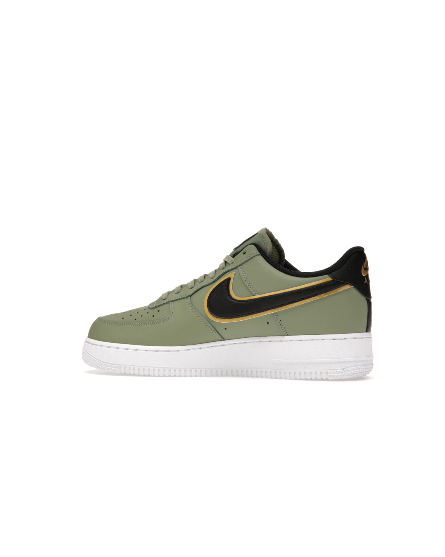 Air Force 1 “Double Swoosh Olive Gold Black”