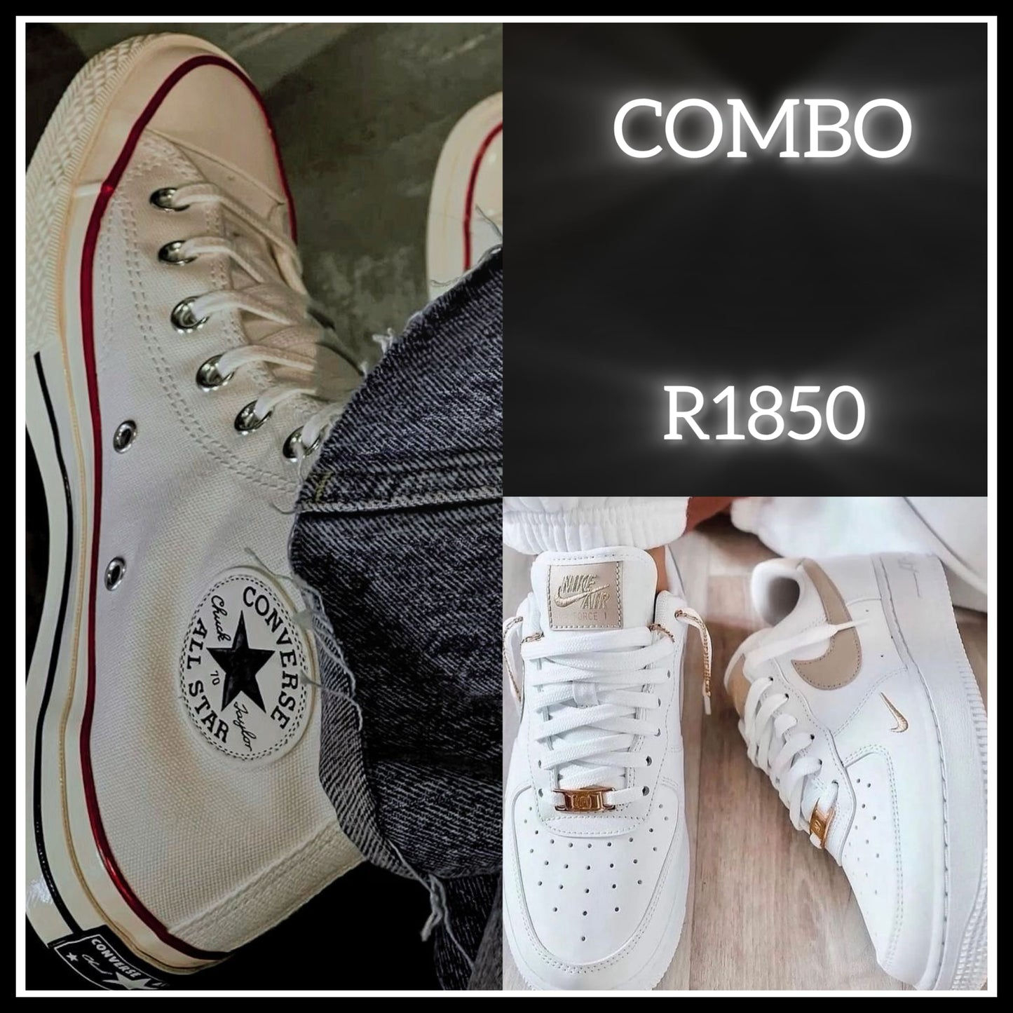 Air force 1 “ essential “ / Converse combo