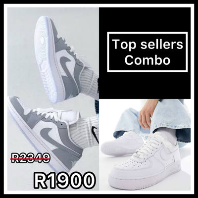 Air Force 1 / Jordan 1 Low "Wolf grey" - Combo